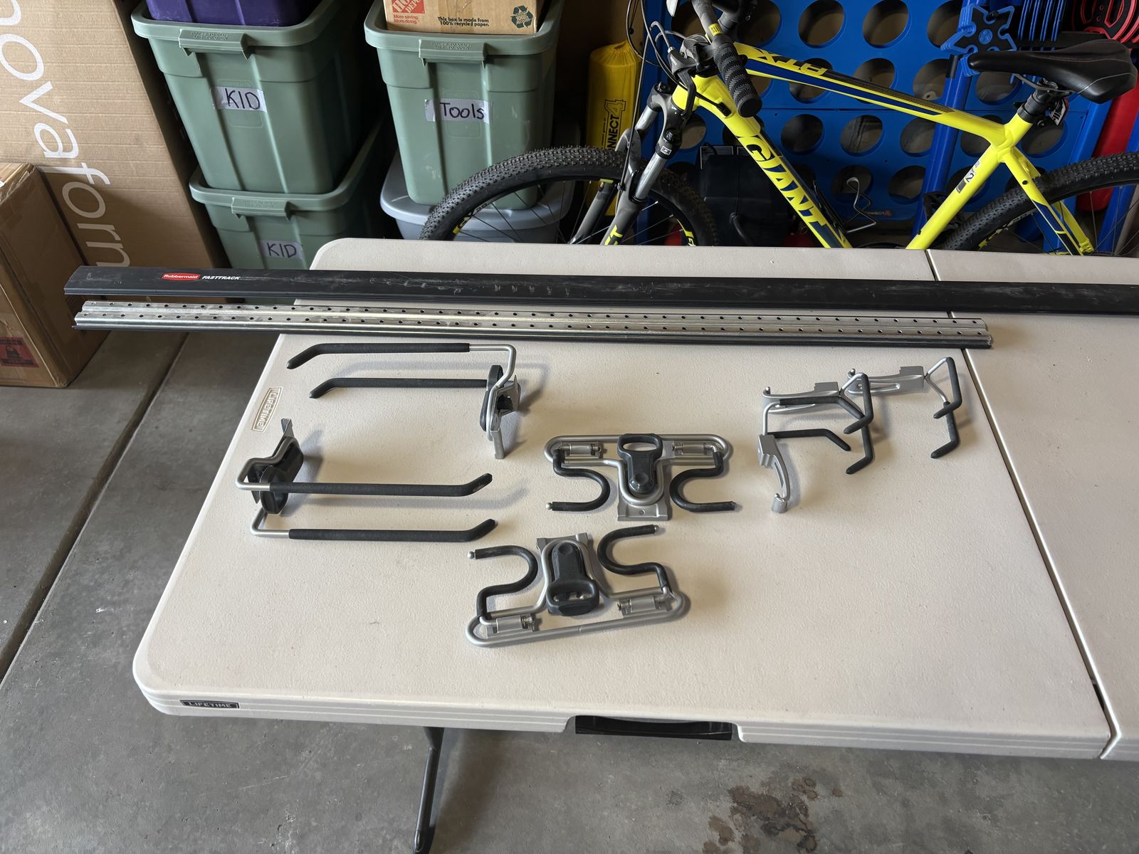 Rubbermaid FastTrack Garage Storage System – Rails + Hooks