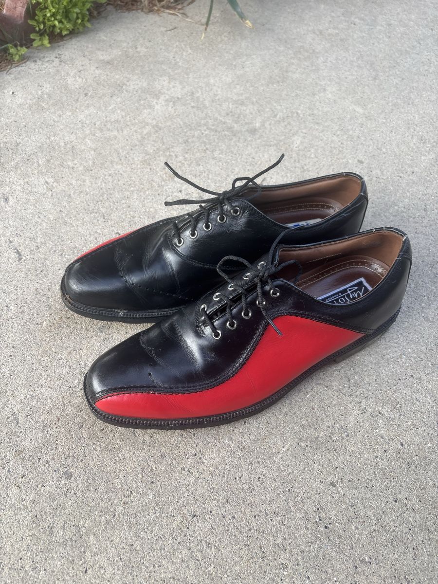 FootJoy MyJoys Golf Shoes Size 10 – Red & Black