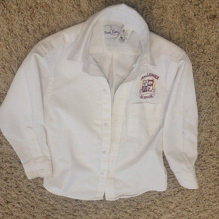 Challenger School Boys Uniform Shirt Size 6
