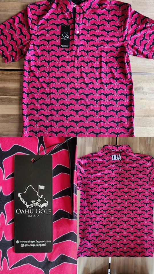 Oahu Golf Men's Polo Shirt - Size Medium 