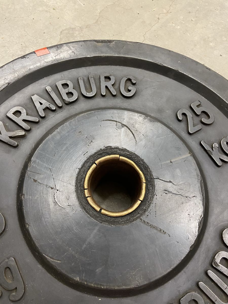 Pair of 25kg/55lb Kraiburg bumper plates