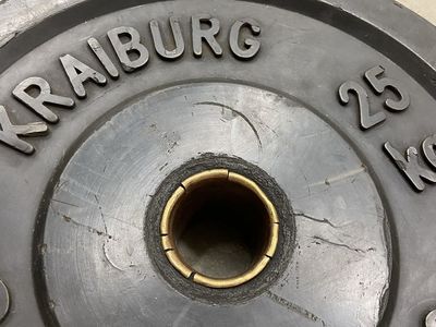 Pair of 25kg/55lb Kraiburg bumper plates