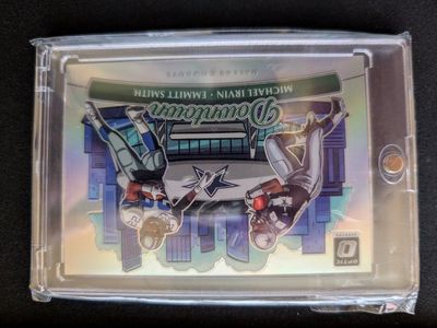 Michael Irvin & Emmitt Smith 2025 Donruss Optic Downtown Duos Dallas Cowboys