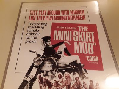 Vintage Movie Poster "The Mini-Skirt Mob" 1968 #68/224 In Hard Plastic Cover