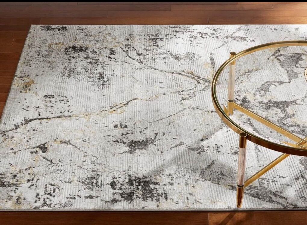 5'2x7'2 Area Rug Marble Glam Metallic