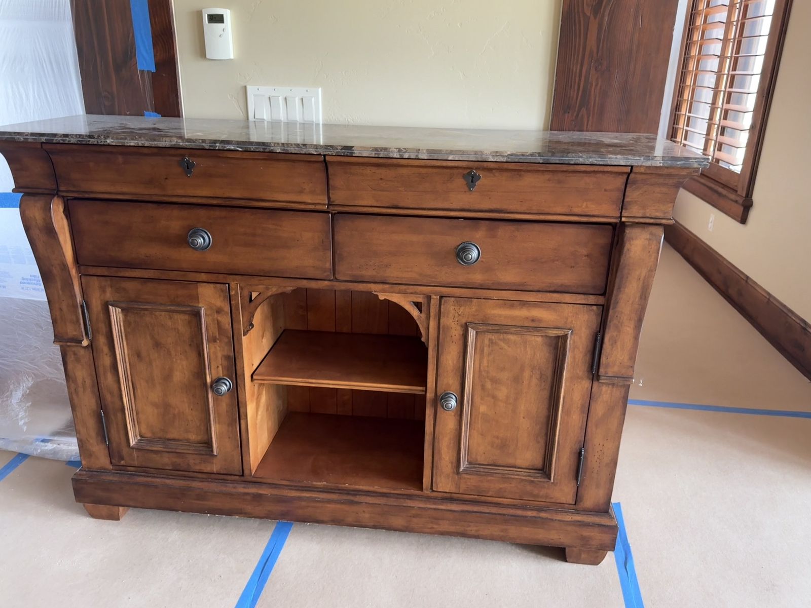 Kincaid Portolone Sideboard With Marble top