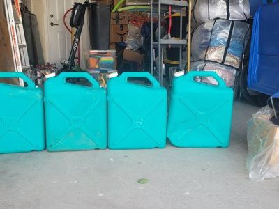 Reliance Aqua-Tainer 6 Gallon Water Container (4-Pack) - Teal Camping & Emergency Water Storage