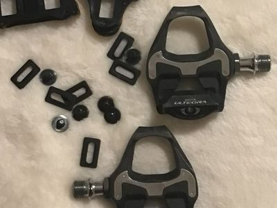 SHIMANO ULTEGRA PD-6800 ROAD BIKE clipless pedals with cleats carbon fiber