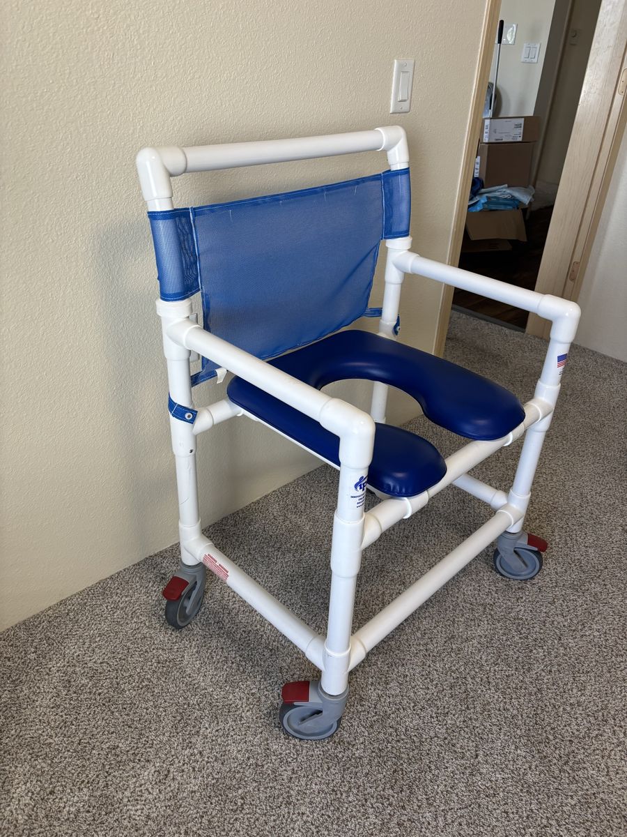 Bariatric shower chair. Purchased November 2025