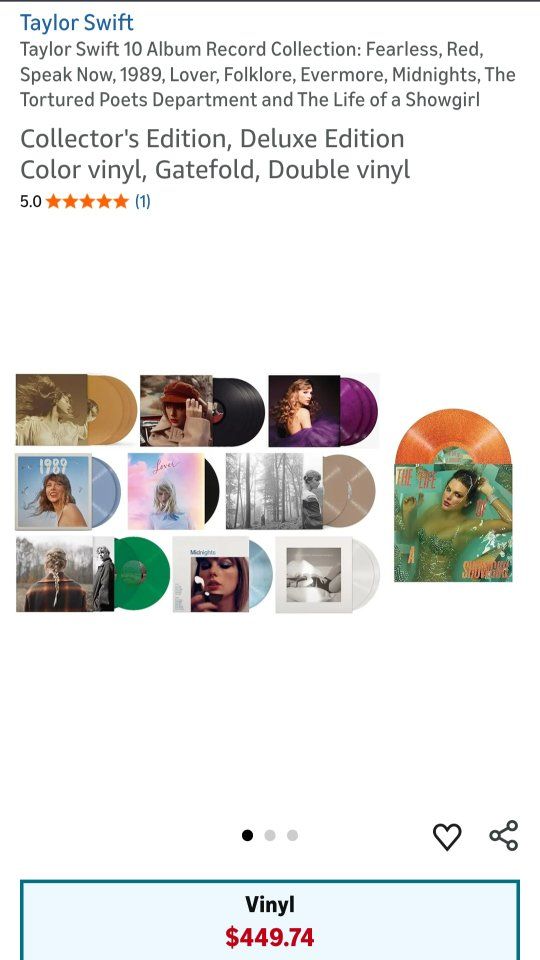 Taylor Swift Vinyl Records
