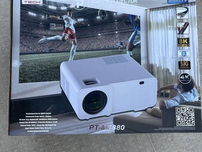 LASER TECH PT-MZ880 8K UHD Smart TV Laser Projector & Midfield Acoustics Trio11 7.1 Surround Sound