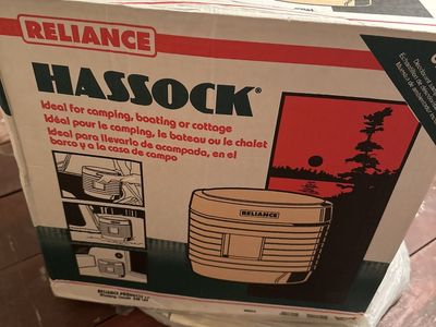 Reliance Hassock Portable Chemical Toilet for Camping, Boating, or Cottage
