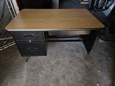 Office Desk Metal with Drawer and File Drawer