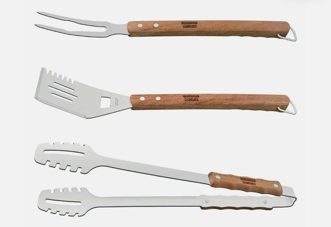 Tramontina BBQ Tool Set 3 Piece Stainless Steel Gr