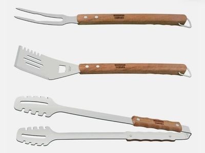Tramontina BBQ Tool Set 3 Piece Stainless Steel Gr