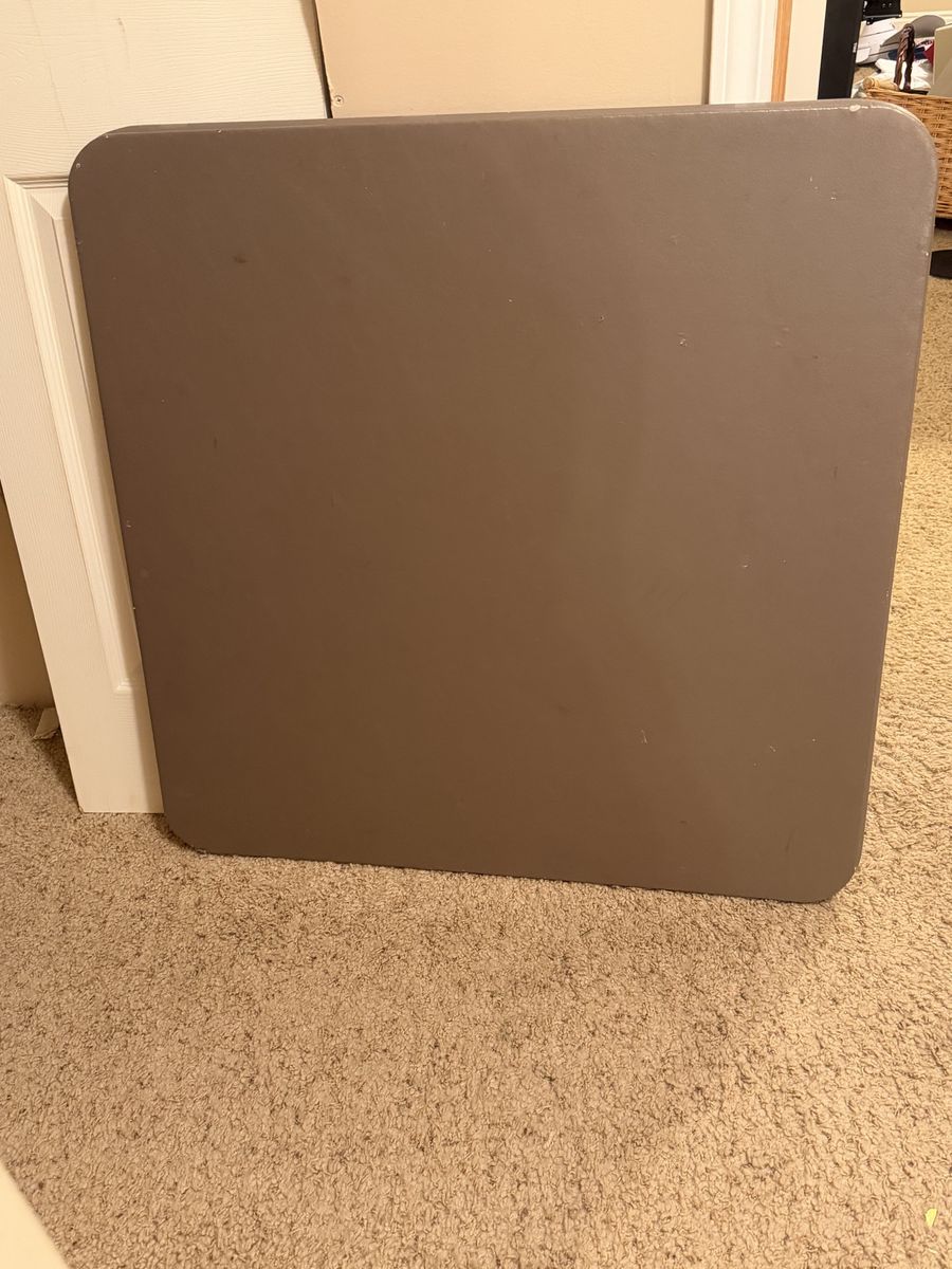 Square Folding Card Table - Brown