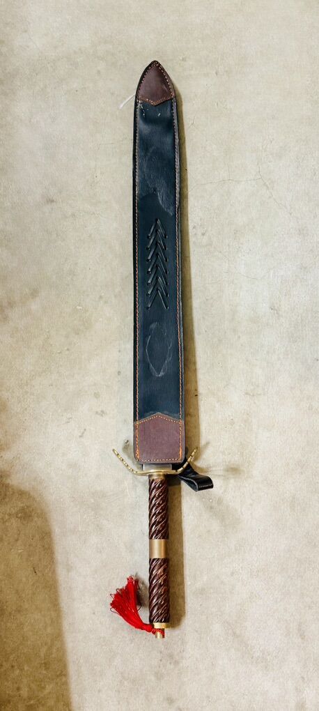 Decorative Display Piece with Leather Sheath