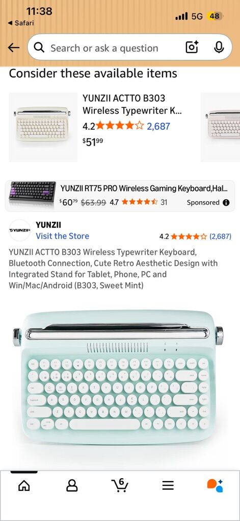 wireless Keyboard, Typewriter