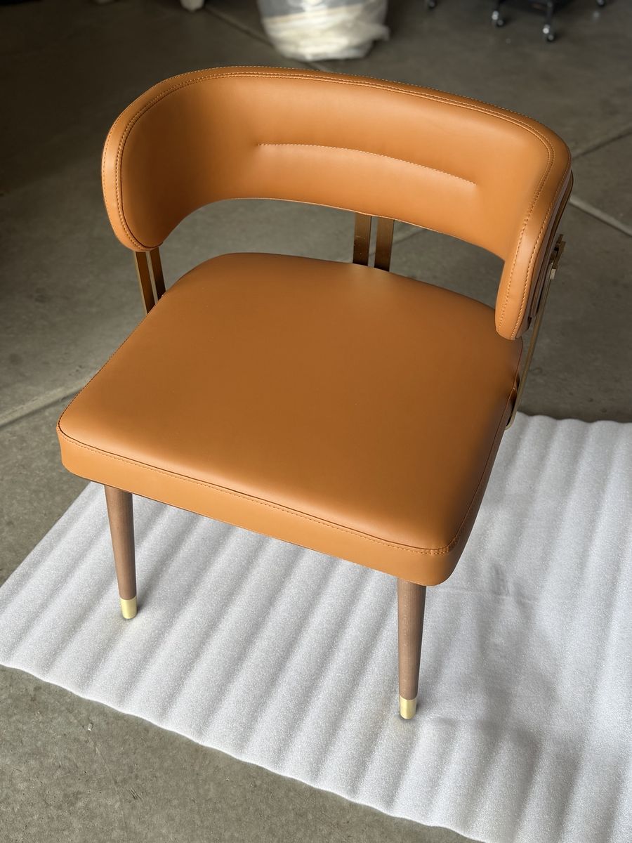Modern leather dining chair