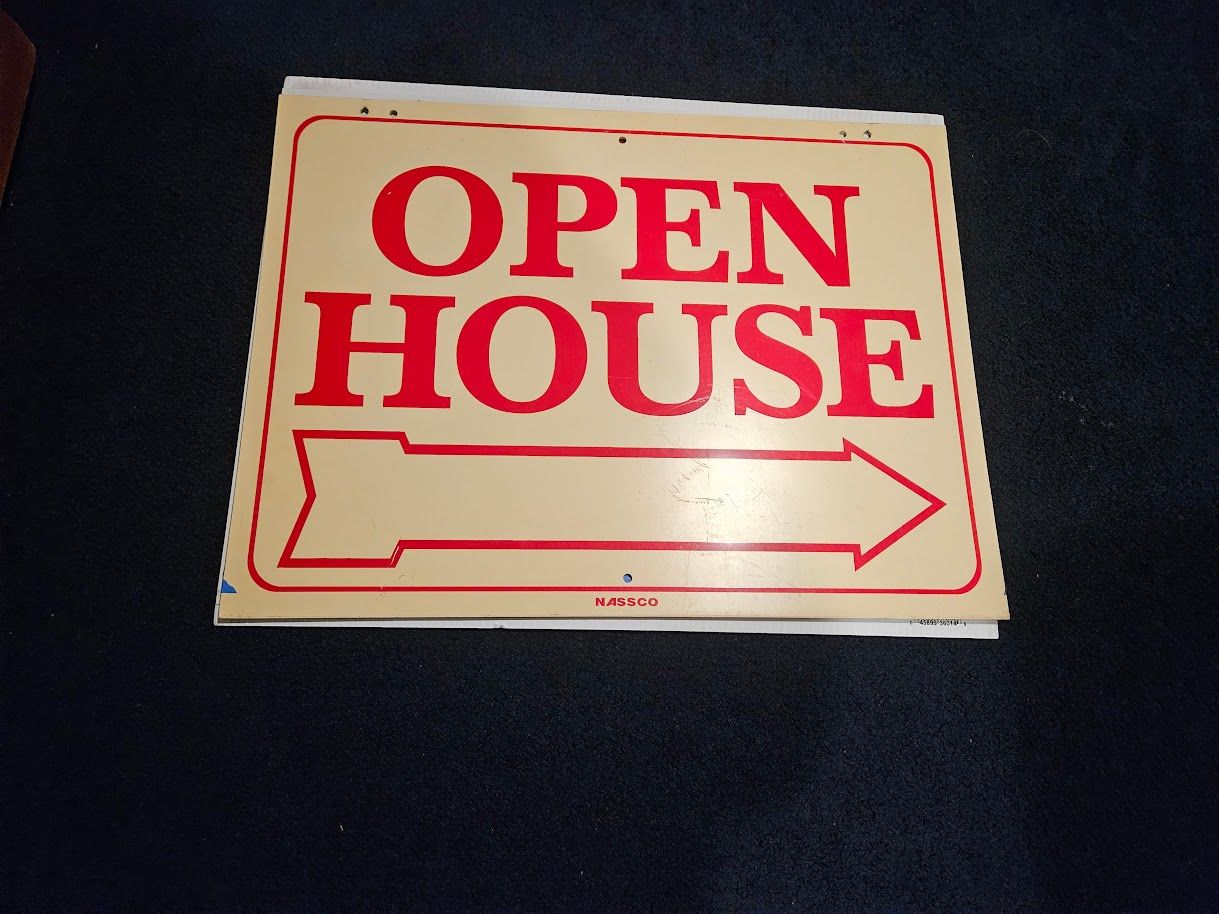 Open House Sign