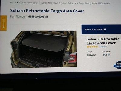 Subaru Retractable Cargo Area Cover
