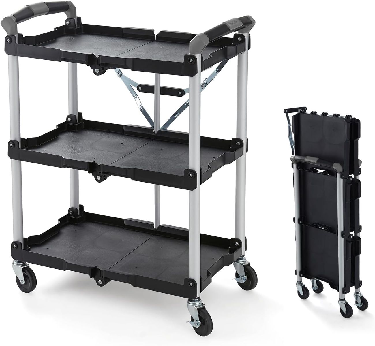OLYMPIA TOOLS 85-188 PACK-N-ROLL FOLDING COLLAPSIBLE SERVICE CART, 150LB CAPACITY!!!