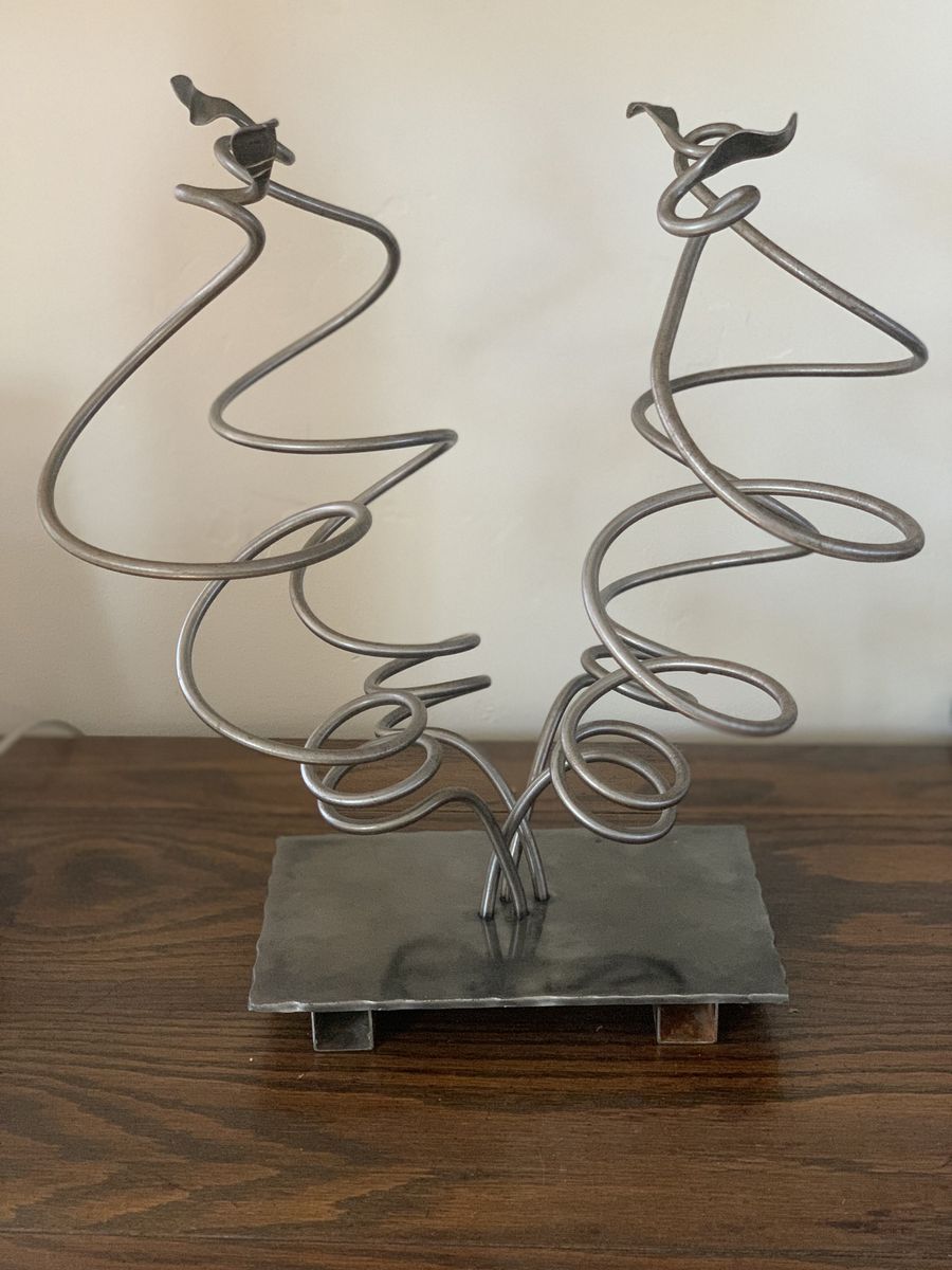 Great house warming gift. Wrought iron handmade wine holder display rack stand