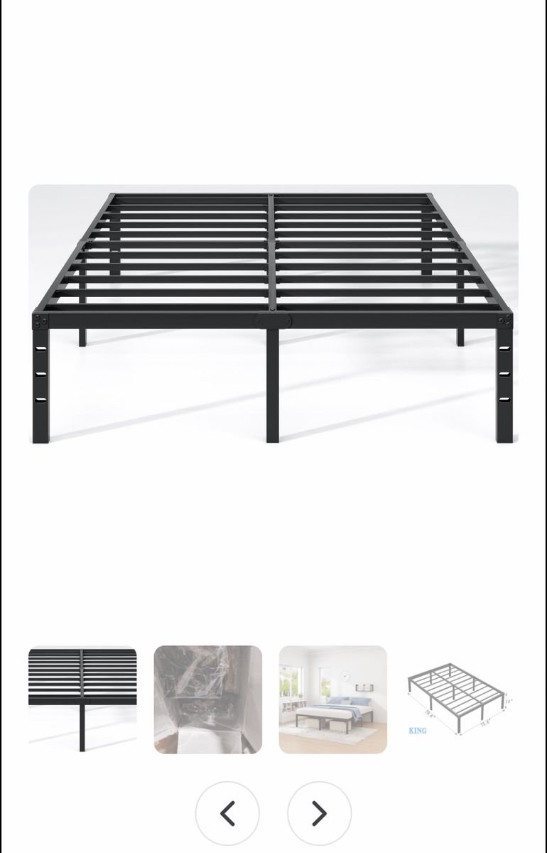 New Jeto king metal bed frame