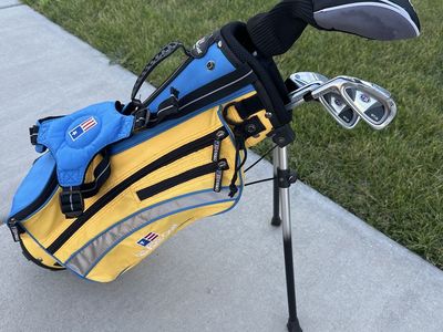US Kids Golf Left-Handed Junior Golf Club Set with Bag - 42" for 4-5 Year Olds