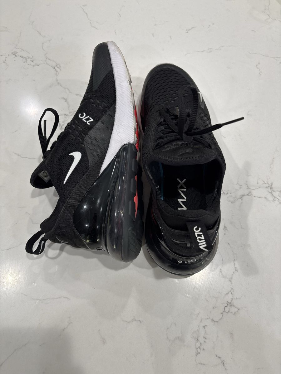 Nike Air Max 270 Black/White Men's Running Shoes US 10.5 AH8050-002