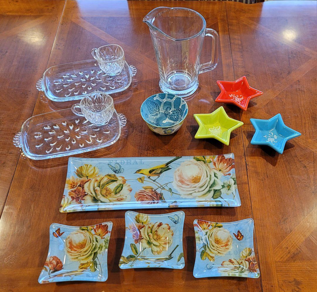 Lot of Fancy Serving Dishes or Home Decor...Everything for $20