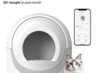 BCHARYA Self-Cleaning Automatic Cat Litter Box with App Control & Odor Removal