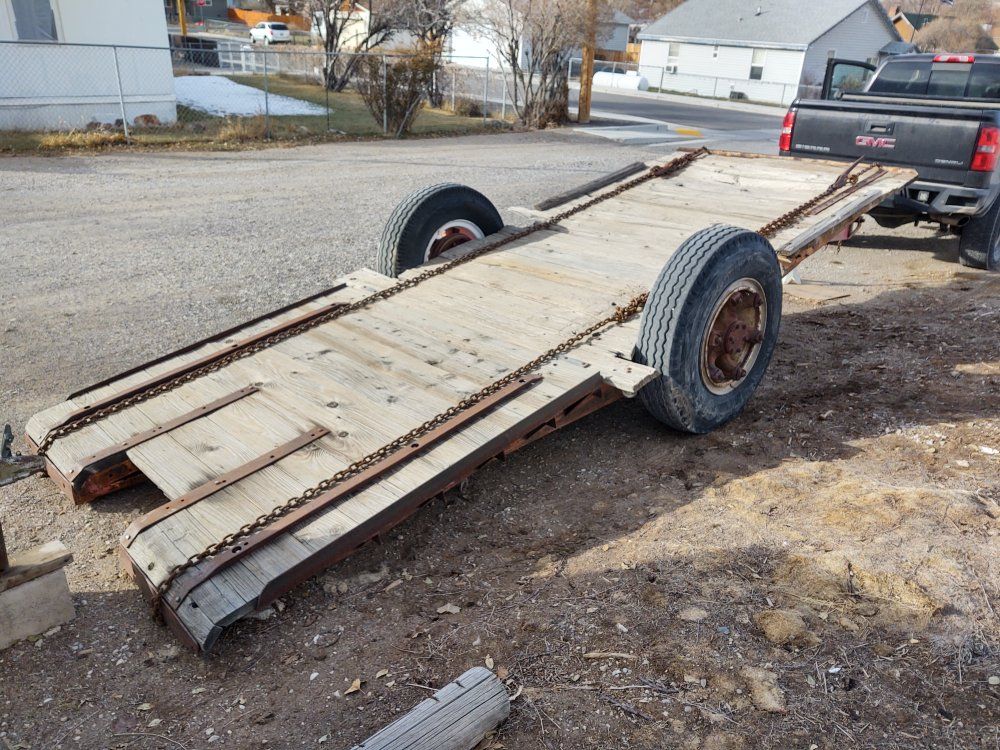 old tilt Deck trailer