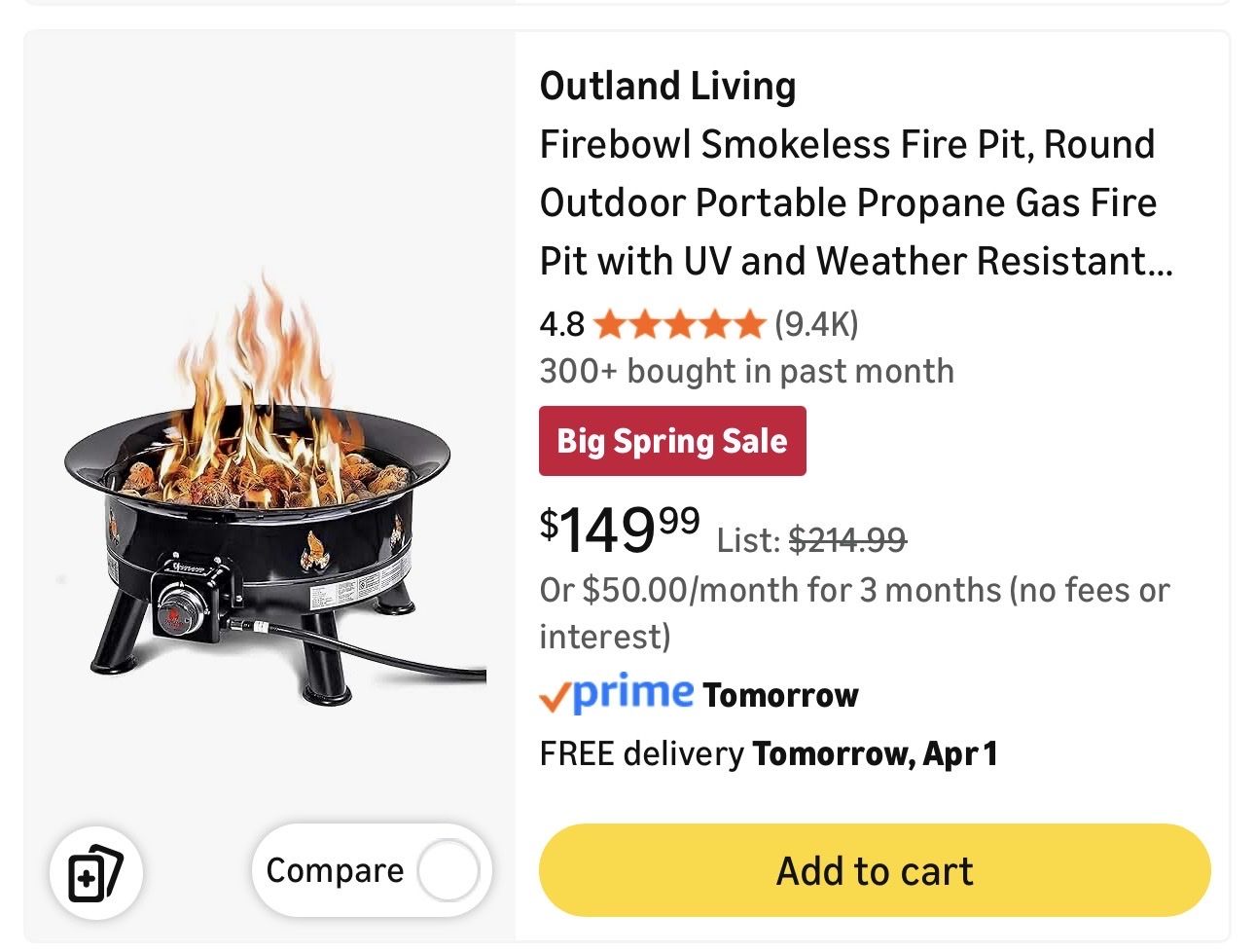 Outland FIre Ring. Brand New