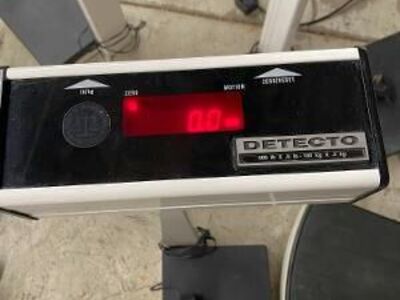 Detecto stand on digital scale