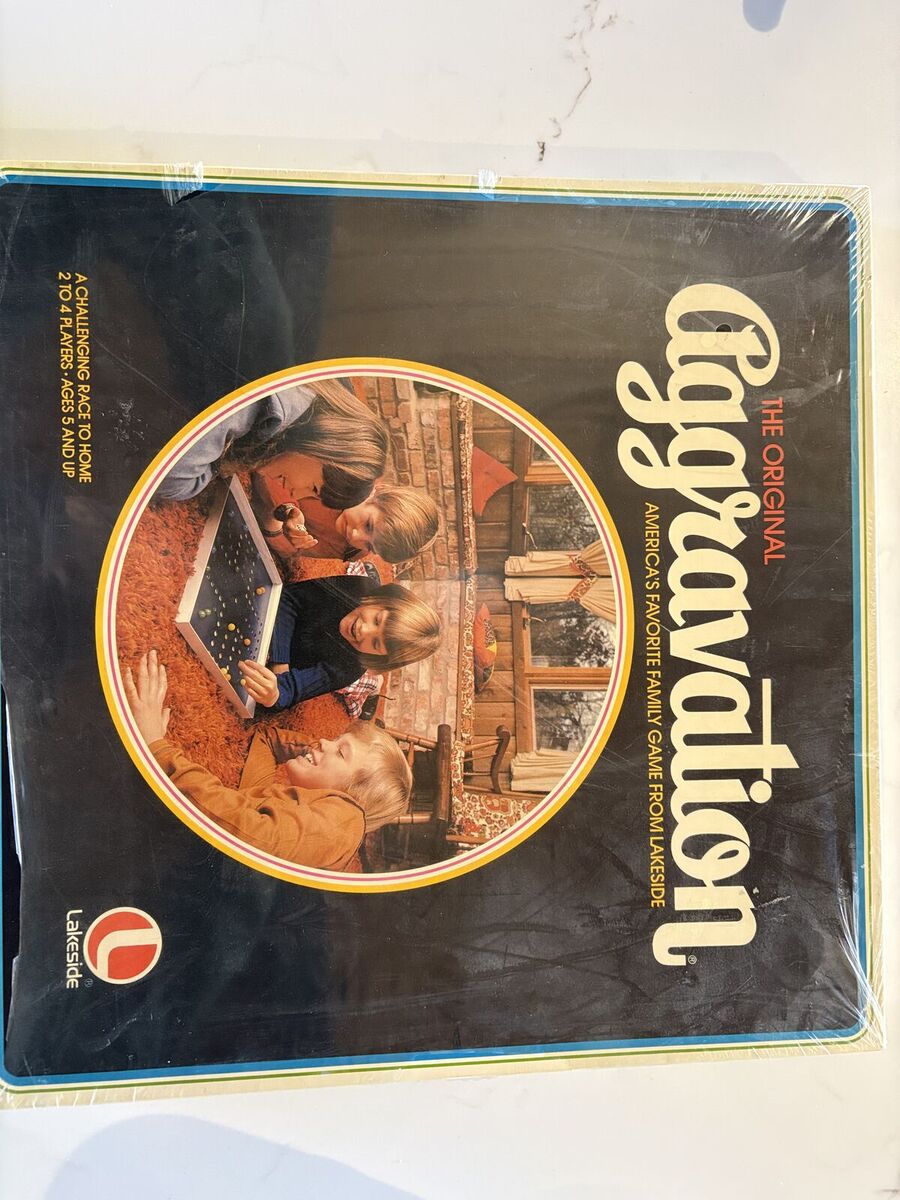 Unopened, 1973 Aggravation board game. Still sealed. So much fun!