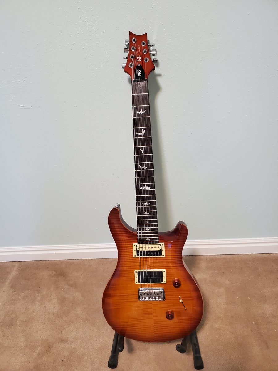 PRS SE Custom 24 7-String 2012 - 2014 - Vintage Sunburst