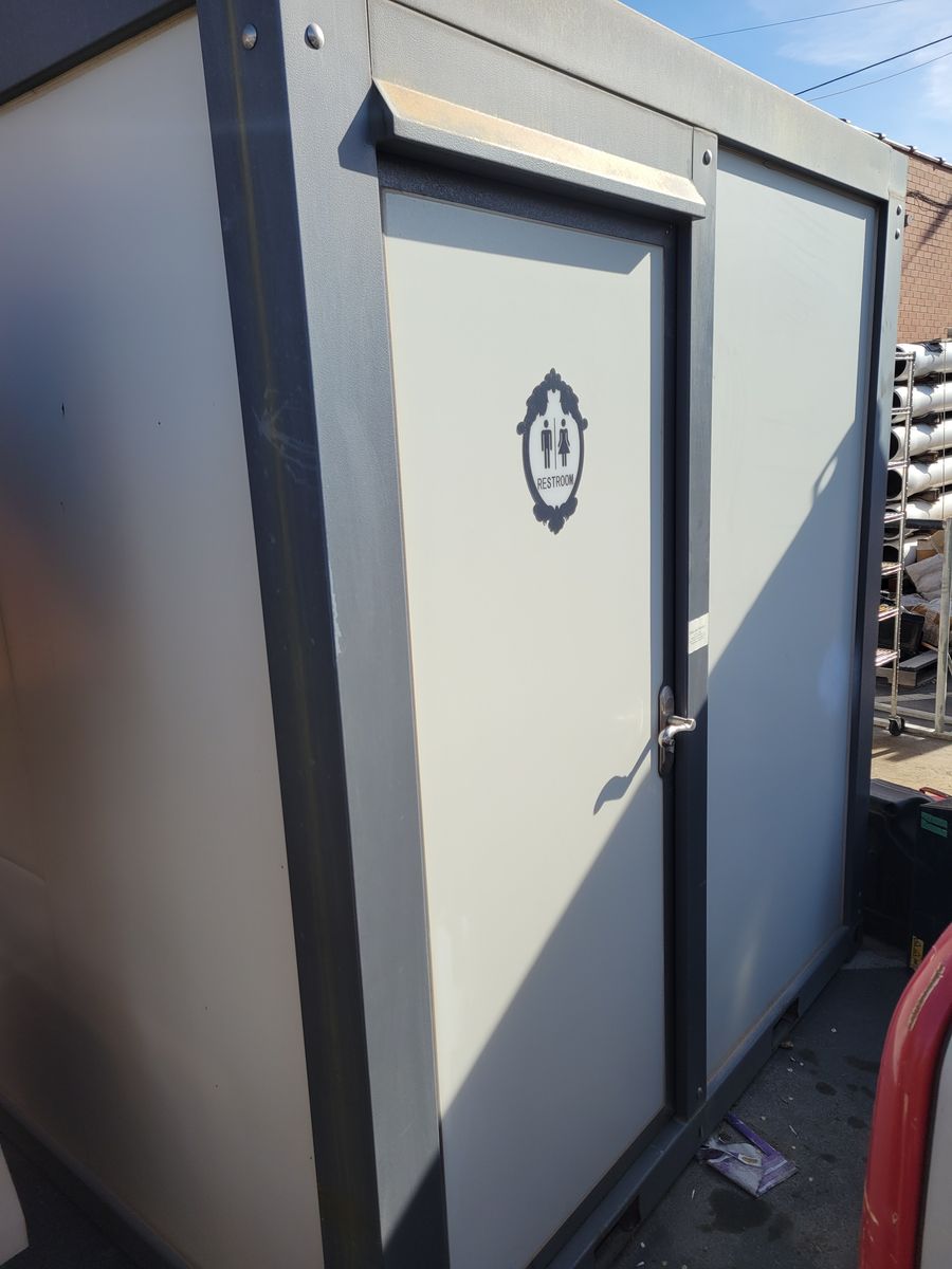 Luxury Modular Portable Restroom Pod w/ Shower, Toilet & Sink – 75” x 85” x 94”