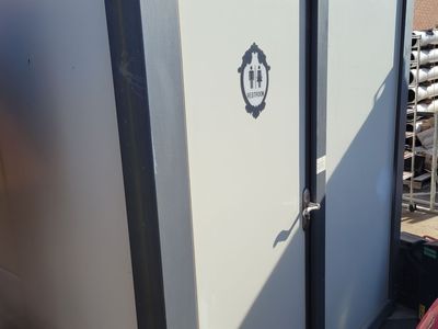 Luxury Modular Portable Restroom Pod w/ Shower, Toilet & Sink – 75” x 85” x 94”