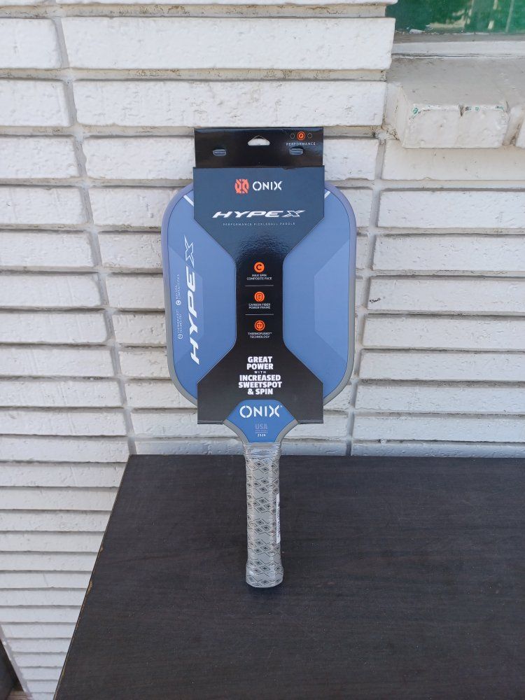 ONIX Hype X Performance Pickleball Paddle - Max Spin Composite Face, Carbon Fiber Power Frame