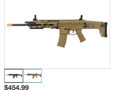 WE Tech MSK Open Bolt GBBR Airsoft Rifle Tan with Extra Magazines
