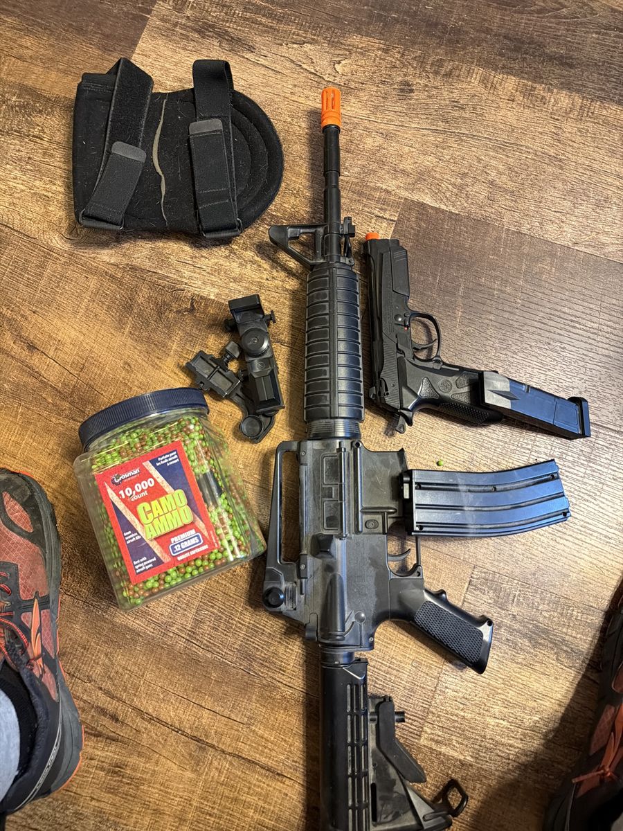 Airsoft stuff.
