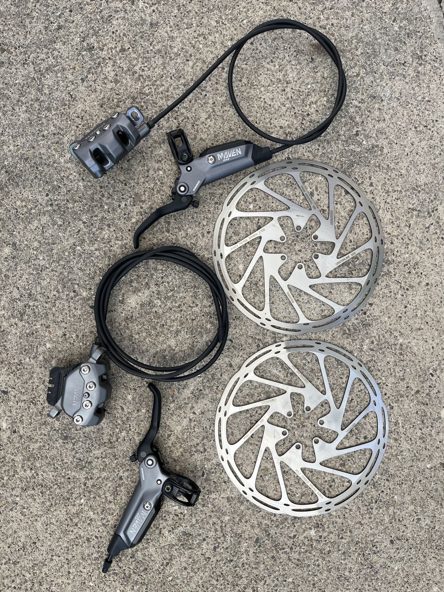 SRAM Maven Bronze Hydraulic Disc Brakes Set with 200 mm Centerline Rotors