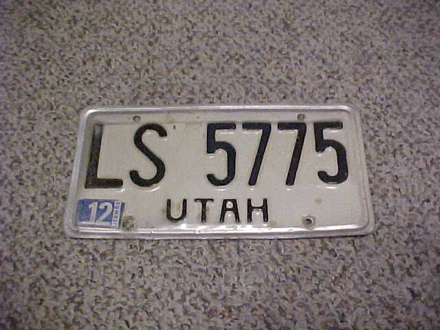 80's Utah license plates///$50 each