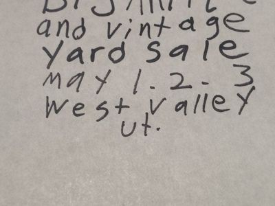 large vintage antique yard sale West valley