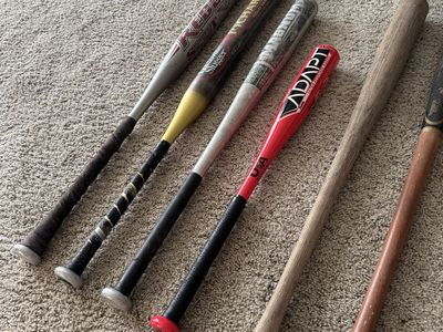 Assorted Baseball & Softball Bats Lot - Easton Redline, Louisville Slugger & Wood Bats