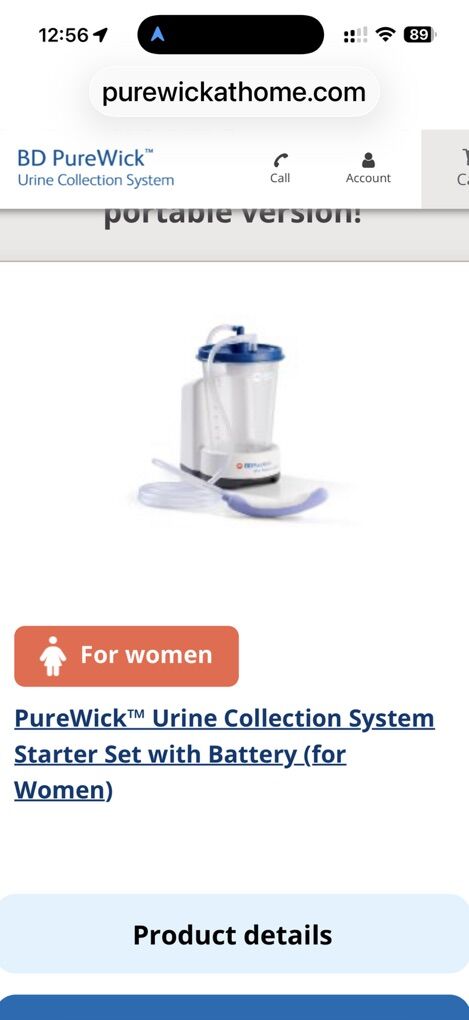 Pure Wick Urine collection System For Women