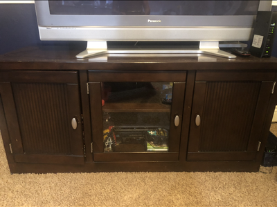 Real Wood Entertainment Center