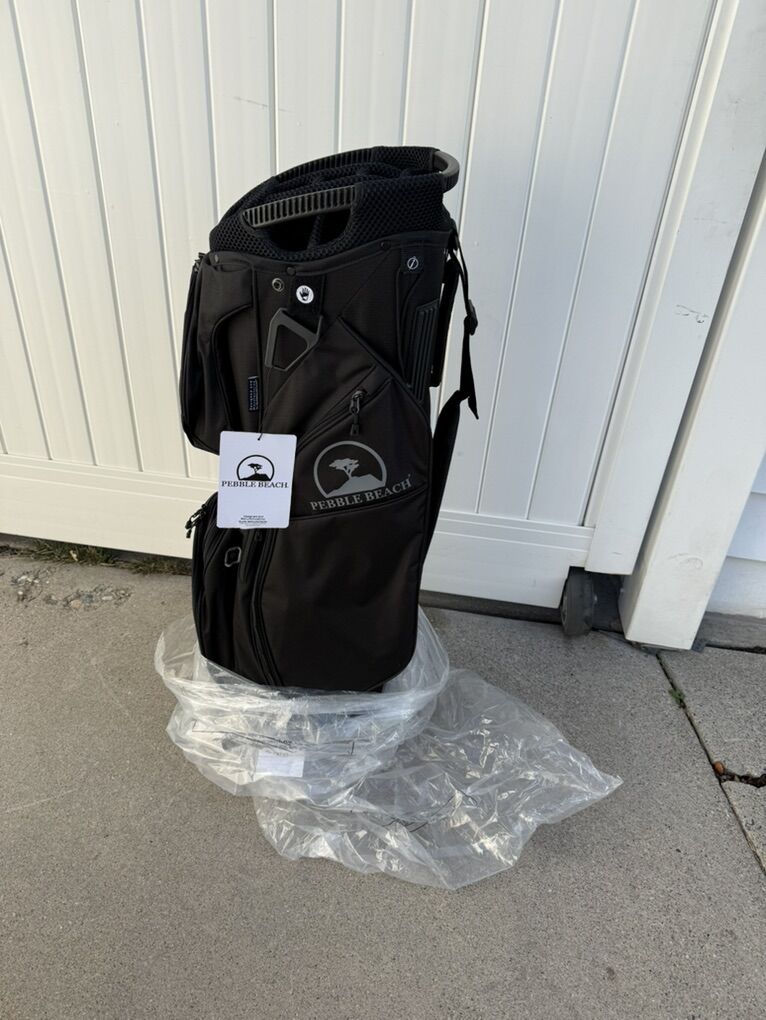 New Sun Mountain Pebble Beach Cart Bag Black 14way