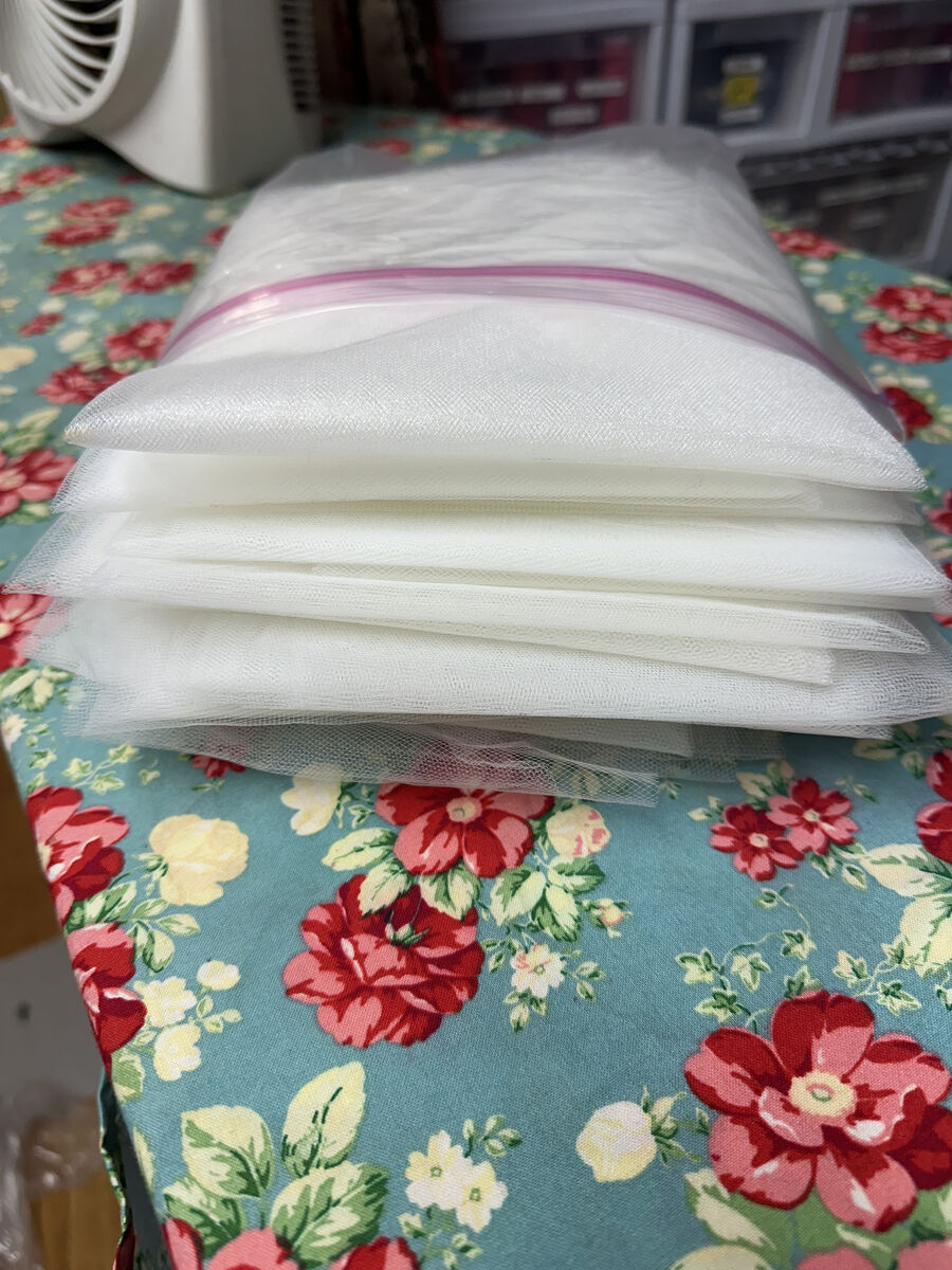 Large Bag of Fine Ivory Tulle